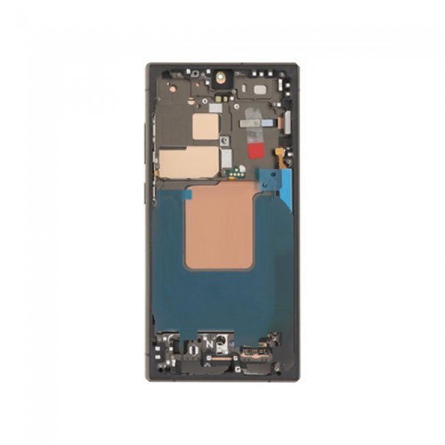 Screen Replacement with Frame for Samsung Galaxy S24 Ultra USA Version (Titanium Black)