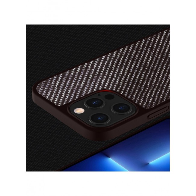 iPhone 14 Pro Case Genuine Carbon Fiber Case Ultra Slim Shockproof Back Cover Brown
