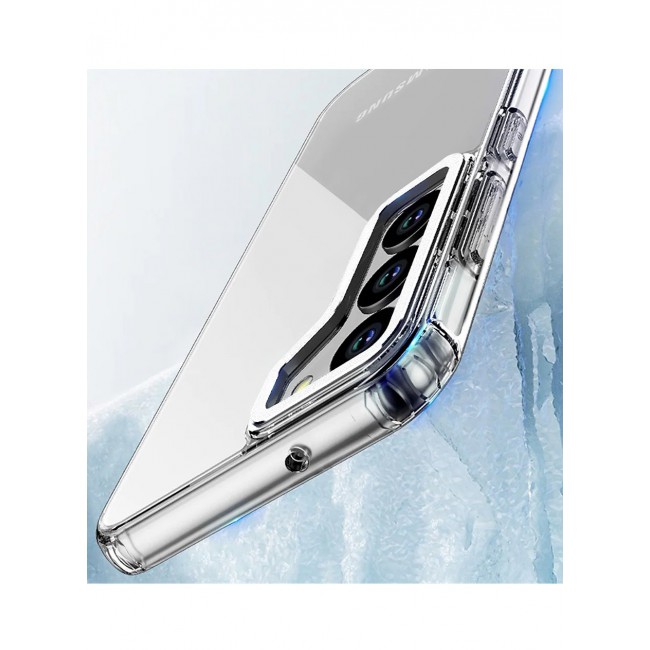 Samsung Galaxy S23 Plus Clear Case Shockproof Slim Anti-Yellow Hybid Hard PC+ TPU Cover Metal Camera Lens Frame