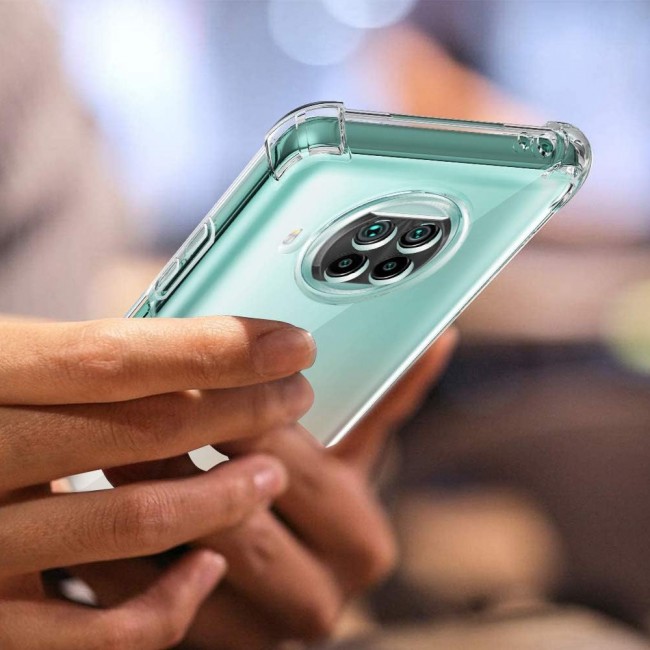 CATANES For Xiaomi Redmi Note 9 Pro 5G Case Cover Clear Protective TPU Four Corners Cover Transparent Soft Case