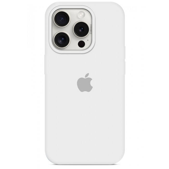MARGOUN iPhone 15 Pro Case Silicone Case Cover Durable and Anti Scratch Back Cover White