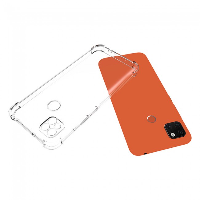 CATANES For Xiaomi Redmi 9C Case Cover Clear Protective TPU Four Corners Cover Transparent Soft Case